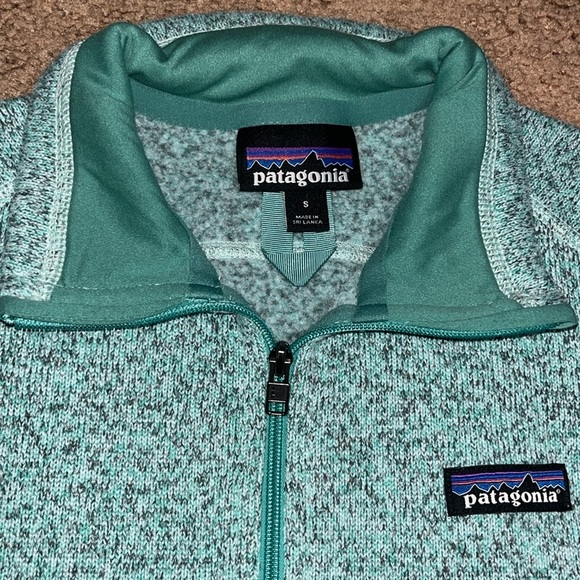 Patagonia Better Sweater Fleece Vest Knit Full Zip Lite Distilled Green Small - Picture 8 of 9